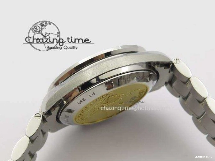 0315 Effortless Speedmaster Apollo 11 On SS Bracelet Manual Winding Chrono Movement 8225